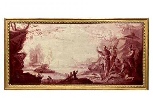Les pêcheurs chinois, attribué à Vigoureux Duplessis 18e siècle