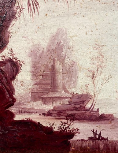 XVIIIe siècle - Les pêcheurs chinois, attribué à Vigoureux Duplessis 18e siècle