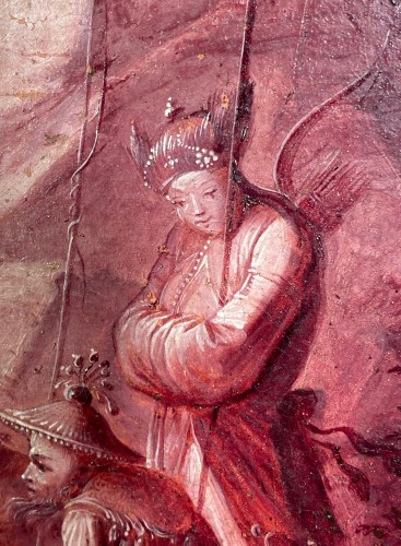 Régence - Les pêcheurs chinois, attribué à Vigoureux Duplessis 18e siècle