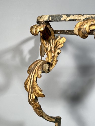 Furniture  - Pair of wrought iron consoles, Provence Régence périod