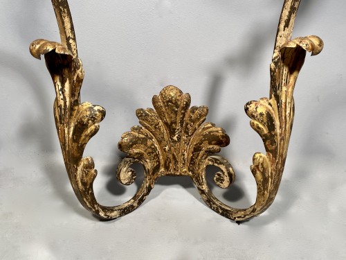 Pair of wrought iron consoles, Provence Régence périod - French Regence