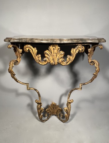 French Regence - Pair of wrought iron consoles, Provence Régence périod