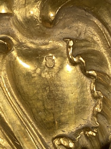 Paire d’appliques aux C couronnés, époque Louis XV vers 1745-1749 - Luminaires Style Louis XV