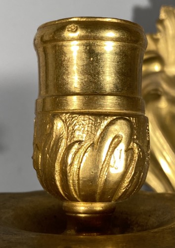 Antiquités - Paire d’appliques aux C couronnés, époque Louis XV vers 1745-1749