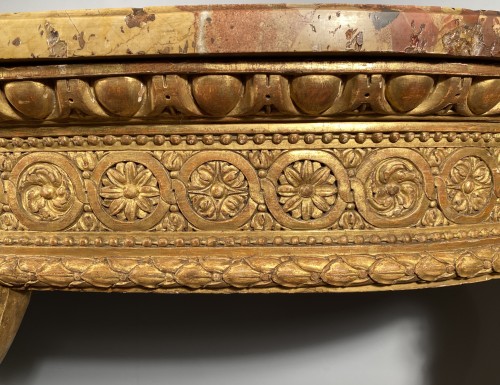 Console table with the mask of Apollo attributed to G. Jacob circa 1770 - Louis XVI