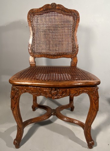 Seating  - Chairs with exploded pomegranate by JB Cresson circa 1740