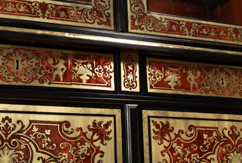 Bibliothèque en marqueterie boulle par Nicolas Sageot vers 1700 - Louis XIV