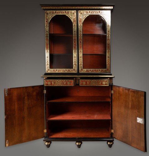 Antiquités - Boulle marquetry bookcase by Nicolas Sageot circa 1700