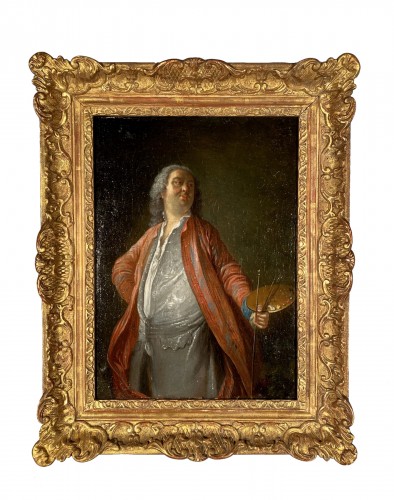 Autoportrait du peintre Jacques de Lajoüe vers 1737