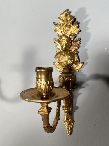 Paire d’appliques aux bustes d’empereurs, Paris époque Louis XIV - Louis XIV