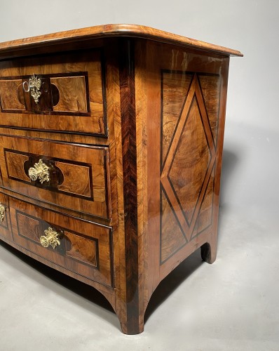 18th century - Olive wood commode, Dauphiné  Louis XIV period