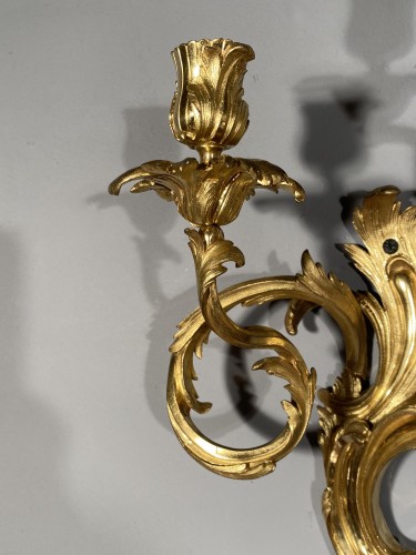 Paire d'appliques au C couronné vers 1750 - Franck Baptiste Provence