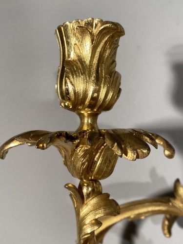 XVIIIe siècle - Paire d'appliques au C couronné vers 1750