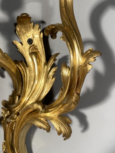Paire d'appliques au C couronné vers 1750 - Louis XV