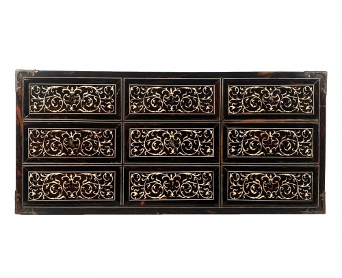 Cabinet en ébène et ivoire, Milan vers 1630