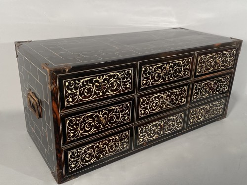 XVIIe siècle - Cabinet en ébène et ivoire, Milan vers 1630