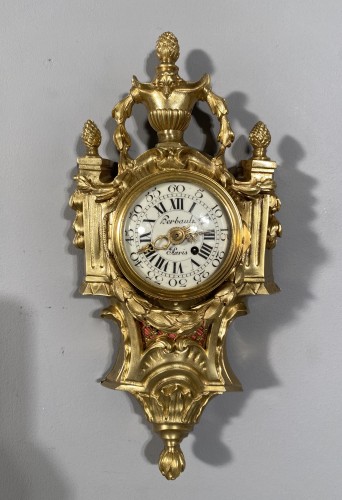 Horlogerie Cartel - Cartel de carrosse en bronze doré vers 1775