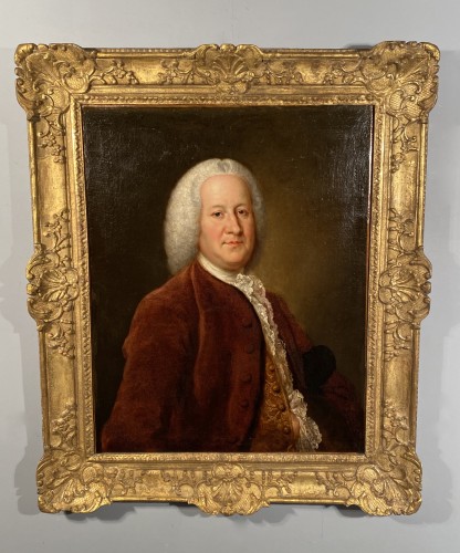 Portrait d'homme, école française vers 1740 - Louis XV