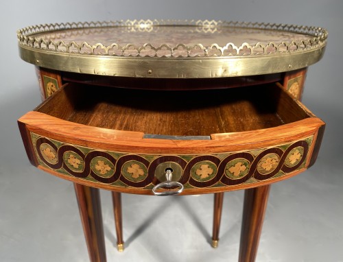 Bouillotte table stamped J.Lapie, Paris Louis XVI period - Furniture Style Louis XVI