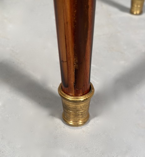 Antiquités - Bouillotte table stamped J.Lapie, Paris Louis XVI period