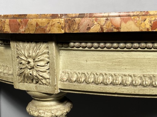 Furniture  - Console in green lacquered oak, Paris, Louis XVI period