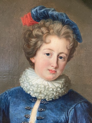 Melle de Bourbon Conti, attributed to Pierre Gobert circa 1720 - Paintings & Drawings Style French Regence