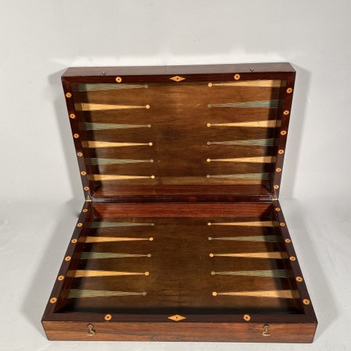 18th century - Rosewood Tric-Trac box, Paris early Louis XV period