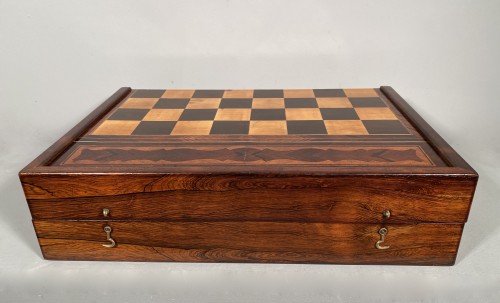 Rosewood Tric-Trac box, Paris early Louis XV period - Louis XV