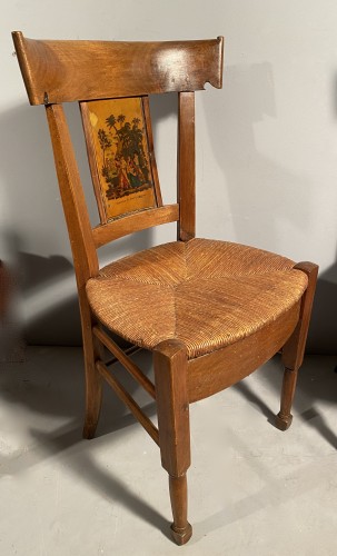 Sièges Chaise - Série de douze sièges Paul et Virginie, Provence 19e siècle