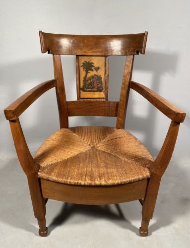 Series of twelve Paul and Virginie chairs, Provence 19th century - Empire