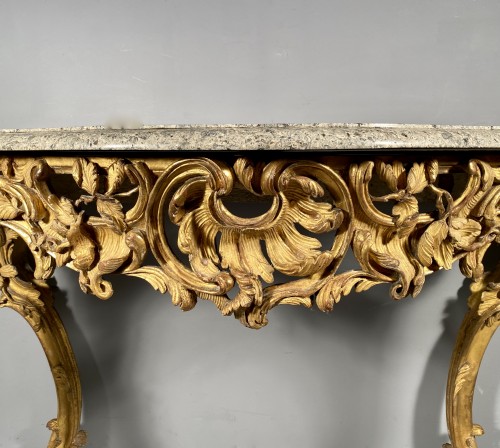 Series of three consoles and three overmantels, Provence around 1750 - Louis XV