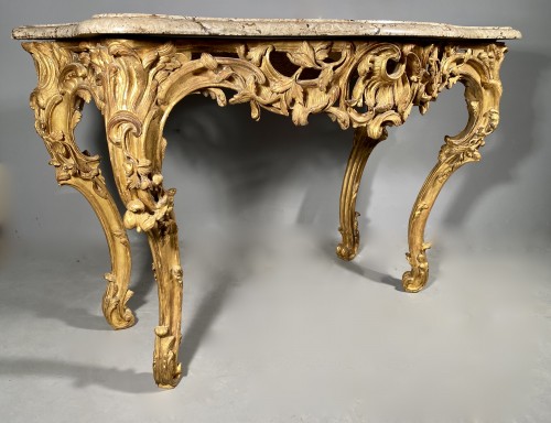 Antiquités - Series of three consoles and three overmantels, Provence around 1750