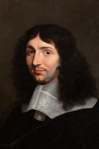 Portrait of Jean Baptiste Colbert, monogrammed CL and dated 1662 - Paintings & Drawings Style Louis XIV