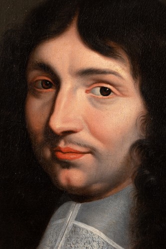XVIIe siècle - Portrait de Jean Baptiste Colbert, monogrammé CL et daté 1662