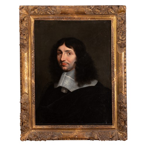 Portrait of Jean Baptiste Colbert, monogrammed CL and dated 1662 - Louis XIV