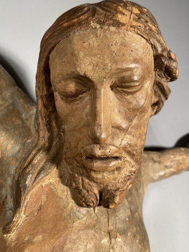 Sculpture Sculpture en Bois - Christ en bois de tilleul, Pays germaniques vers 1500