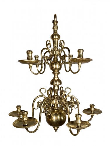 Petit lustre à dix lumières, Hollande 17e siècle