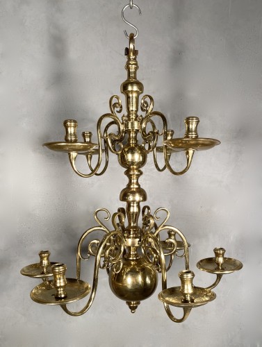 Louis XIII - Small chandelier with ten lights, Holland 17th century