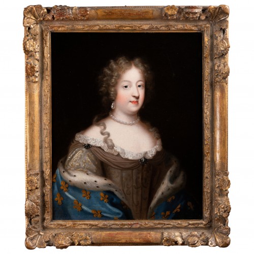 Louis XIV - Portrait of Queen Marie Thérèse of Austria attributed to the Beaubrun cousi