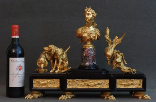 Important Furniture Monument Of 19th Cynegetic Trophies - 