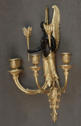Paire d' appliques d'époque Empire - Empire