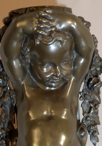 Paire de grands bronzes immobiliers du XIXe siècle - Antiquités Garnier