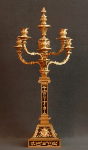 Napoléon III - Pendule et ses candélabres de Raingo XIXe