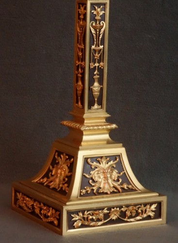 Antiquités - Pendule et ses candélabres de Raingo XIXe