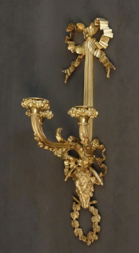  - Paire de grandes appliques XIXe