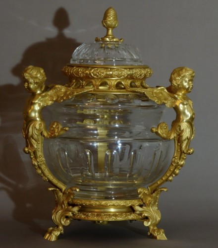 Paire de grands pots pourris fin XIXe - Objet de décoration Style Napoléon III