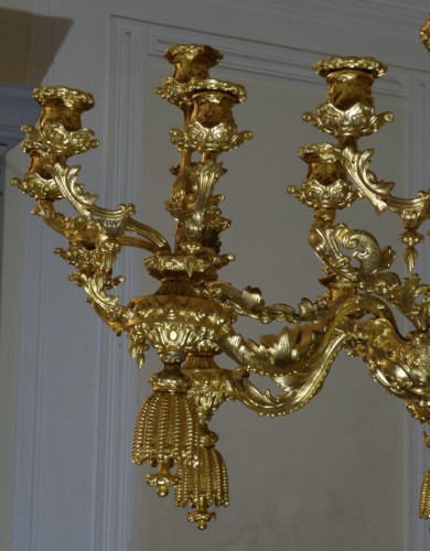 XIXe siècle - Lustre d'époque Restauration à 30 feux