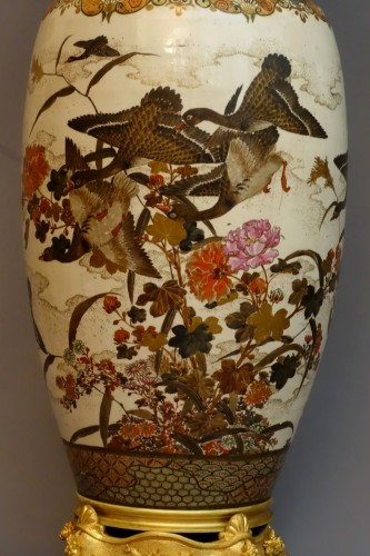 Paire de candélabres montés sur vases XIXe - Antiquités Garnier