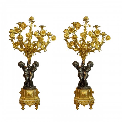 Pair Of Very Important 19th century Candelabras