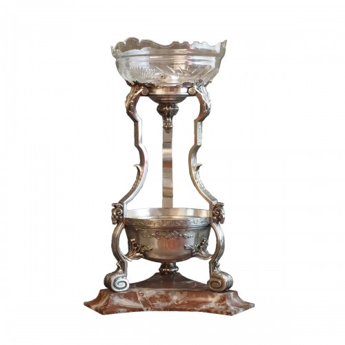 19th Silvered bronze Table Fountain